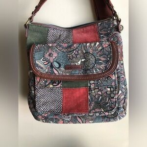 Sakroots Patchwork Crossbody Bag Spirit Desert Corduroy Floral boho gypsy